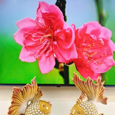 tượng cá, tượng cá bằng sứ, tượng trung quốc, sản phẩm trang trí nhà cửa